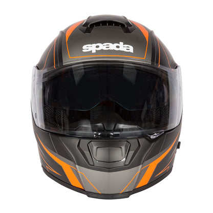 Spada SP16 Linear Matt Black Orange Silver Full Face Helmet