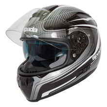 Spada SP16 Monarch Black Silver White Full Face Helmet