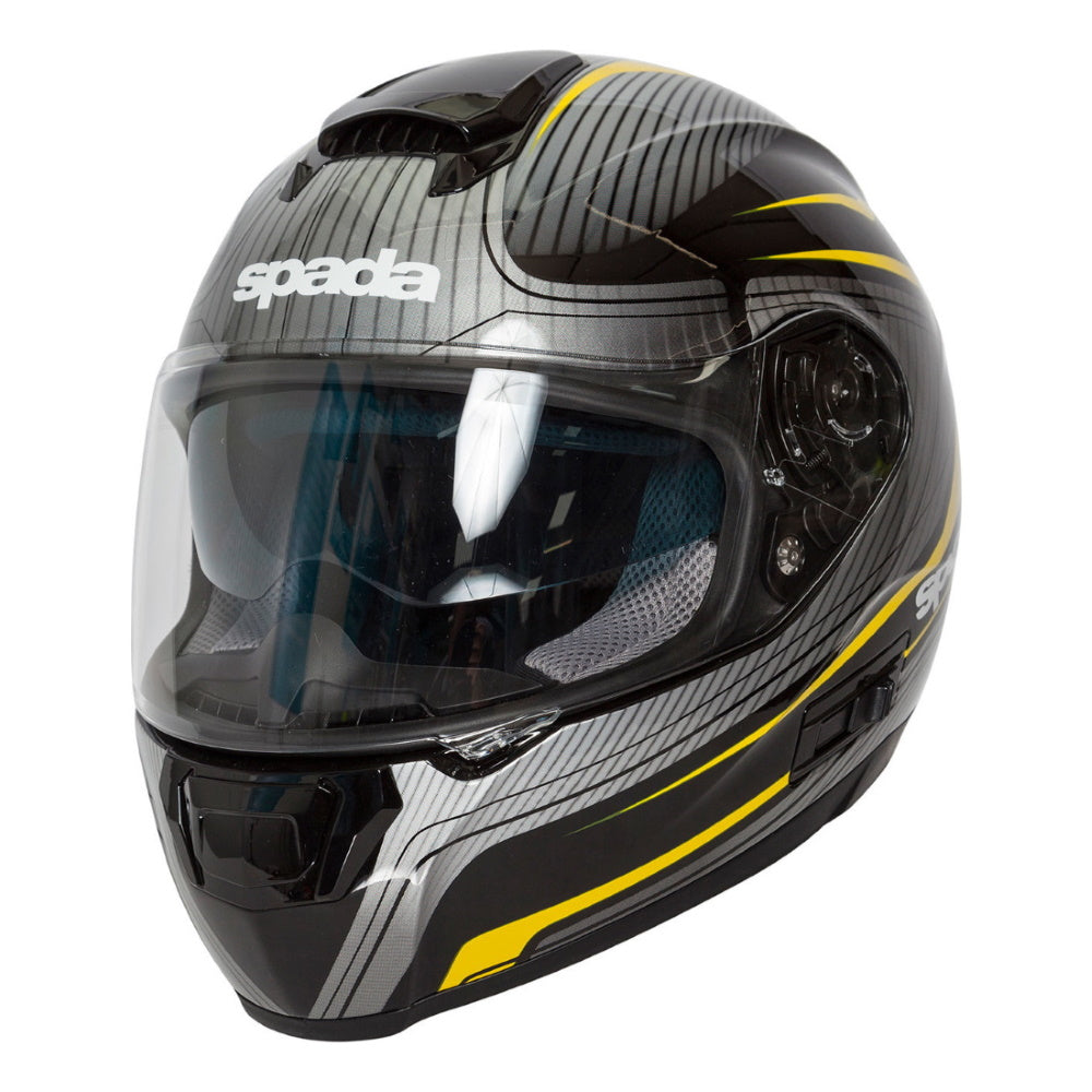 Spada SP16 Monarch Black Yellow Full Face Helmet