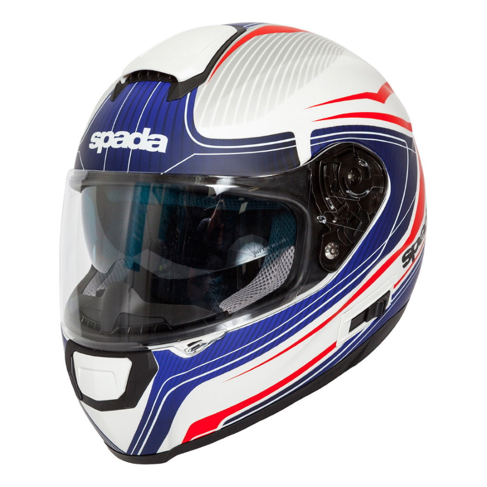 Spada SP16 Monarch White Red Blue Full Face Helmet