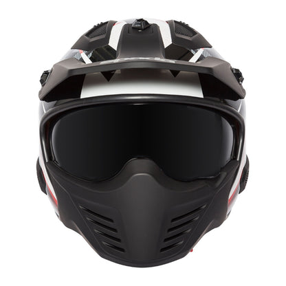 Spada Storm White Red Blue Open Face Helmet
