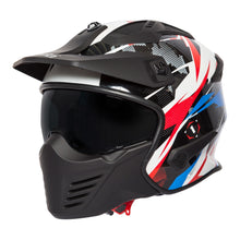 Spada Storm White Red Blue Open Face Helmet
