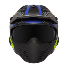 Spada Storm Matt Black Blue Flo Open Face Helmet