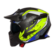 Spada Storm Matt Black Blue Flo Open Face Helmet