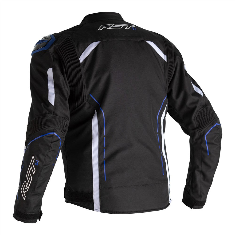 RST S-1 CE Textile Jacket Black White Blue