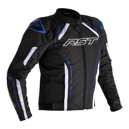 RST S-1 CE Textile Jacket Black White Blue