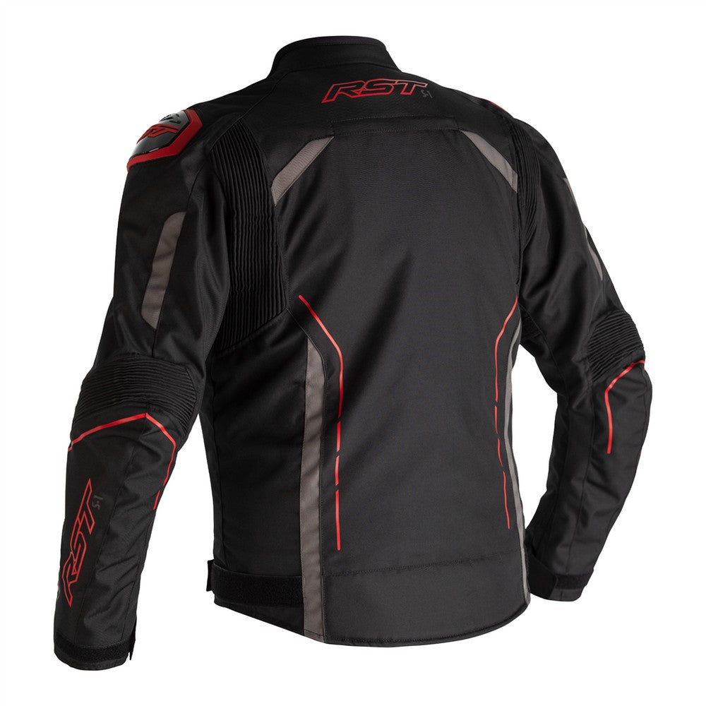 RST S-1 CE Textile Jacket Black Grey Red