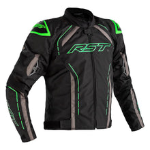 RST S-1 CE Textile Jacket Black Grey Neon Green