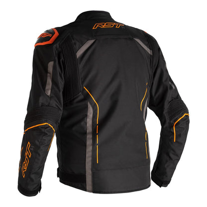 RST S-1 CE Textile Jacket Black Grey Neon Orange