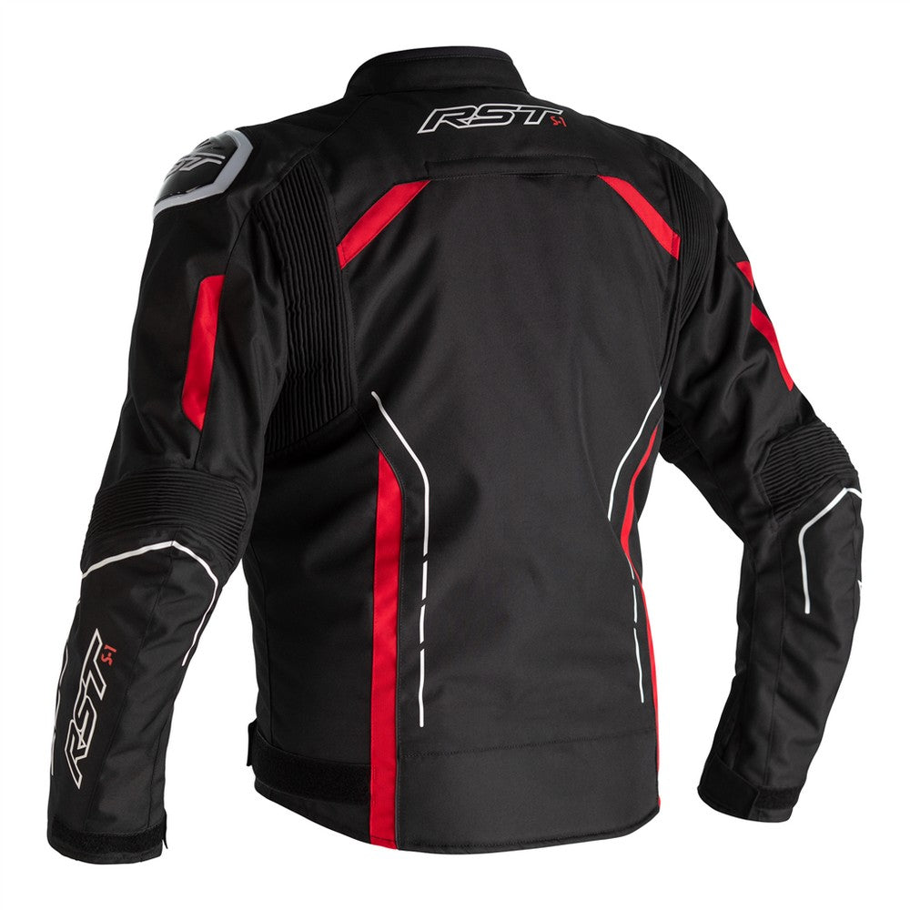 RST S-1 CE Textile Jacket Black Red White