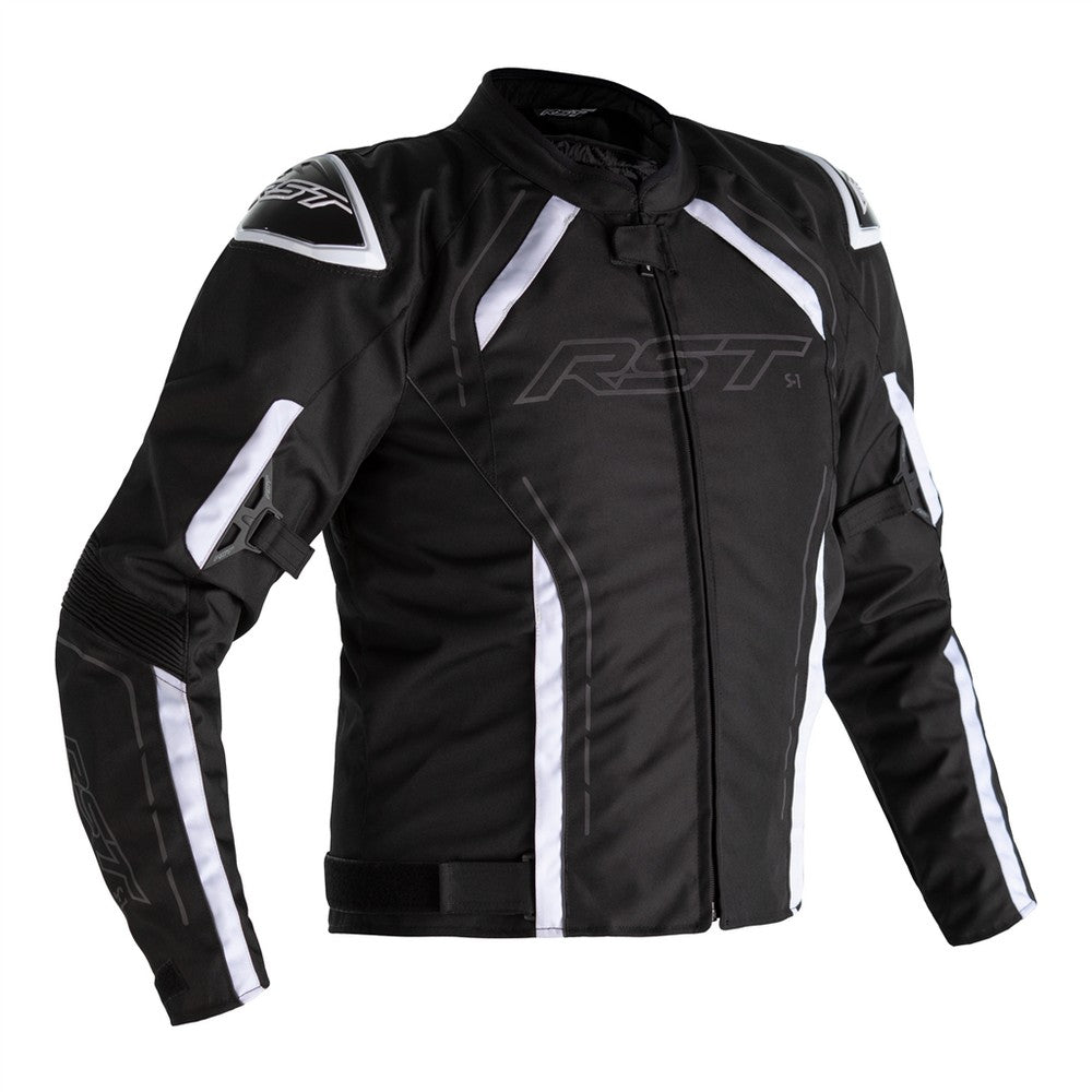 RST S-1 CE Textile Jacket Black Black White