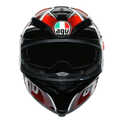 AGV K5-S Tempest Black Red Full Face Helmet