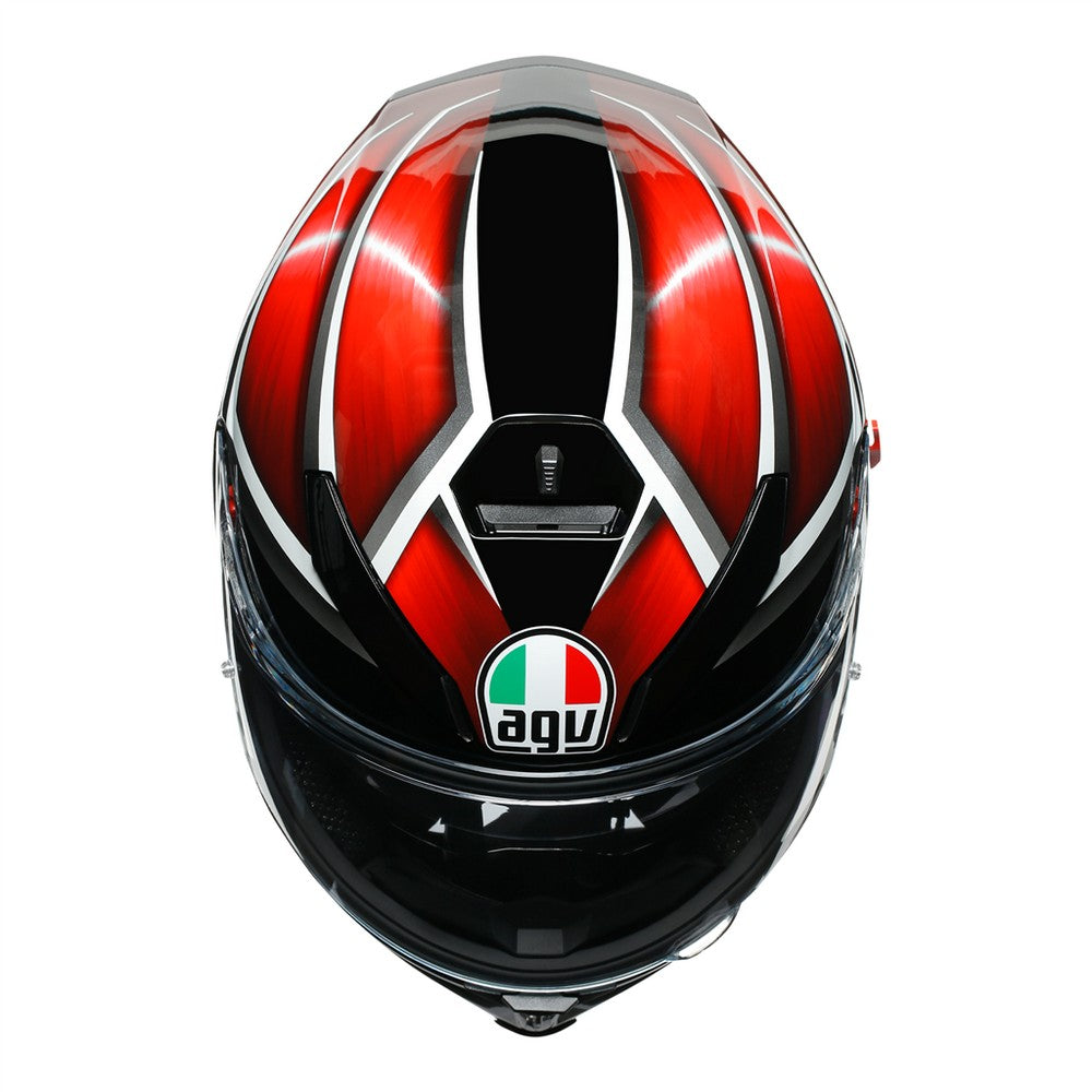 AGV K5-S Tempest Black Red Full Face Helmet