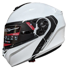 MT Storm Solid Pearl White Flip Front Helmet