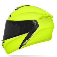 MT Storm Solid Fluo Yellow Flip Front Helmet