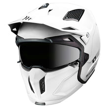 MT Streetfighter Pearl White Urban Open Face Helmet