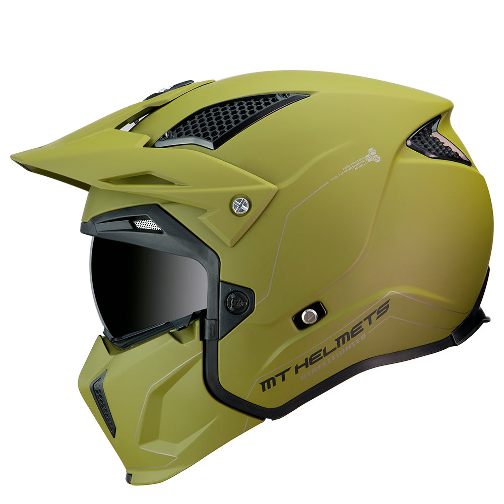 MT Streetfighter Matt Green Urban Open Face Helmet