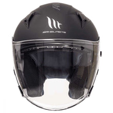 MT Avenue Matt Black Open Face Helmet
