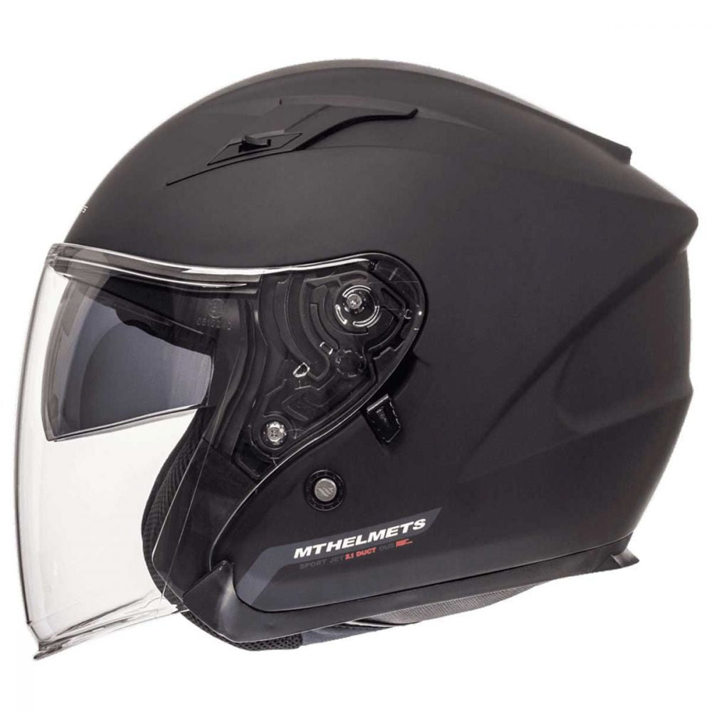 MT Avenue Matt Black Open Face Helmet