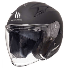 MT Avenue Matt Black Open Face Helmet