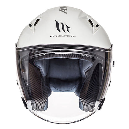 MT Avenue White Open Face Helmet