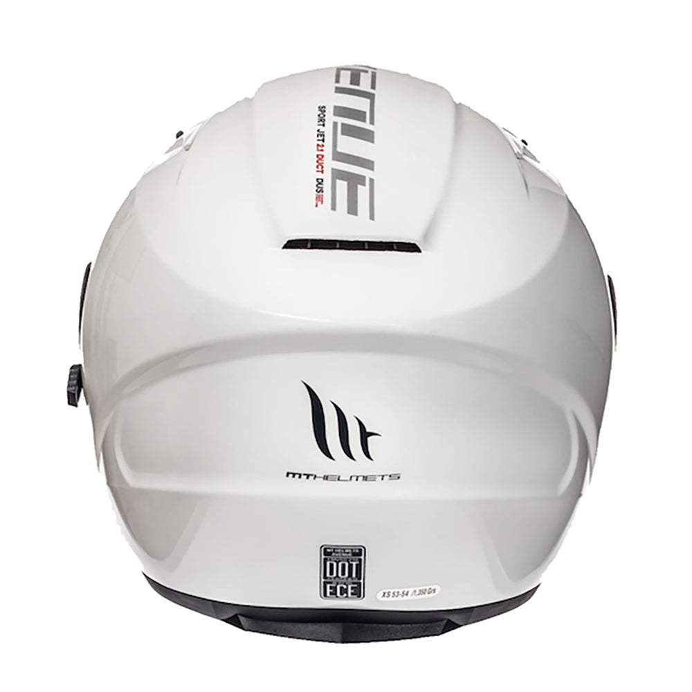 MT Avenue White Open Face Helmet