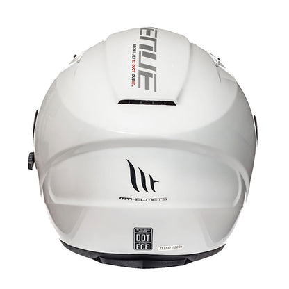 MT Avenue White Open Face Helmet