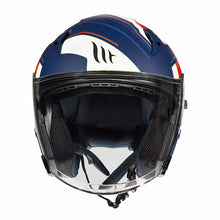 MT Avenue Sideway Matt Blue Red White Open Face Helmet