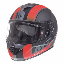 MT Rapide Overtake Matt Black Red Full Face Helmet
