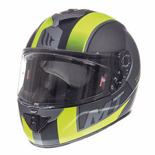 MT Rapide Overtake Matt Black Fluo Yellow Full Face Helmet
