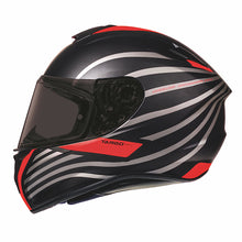 MT Targo Doppler Matt Black Red Full Face Helmet