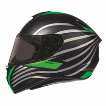 MT Targo Doppler Matt Black Green Full Face Helmet