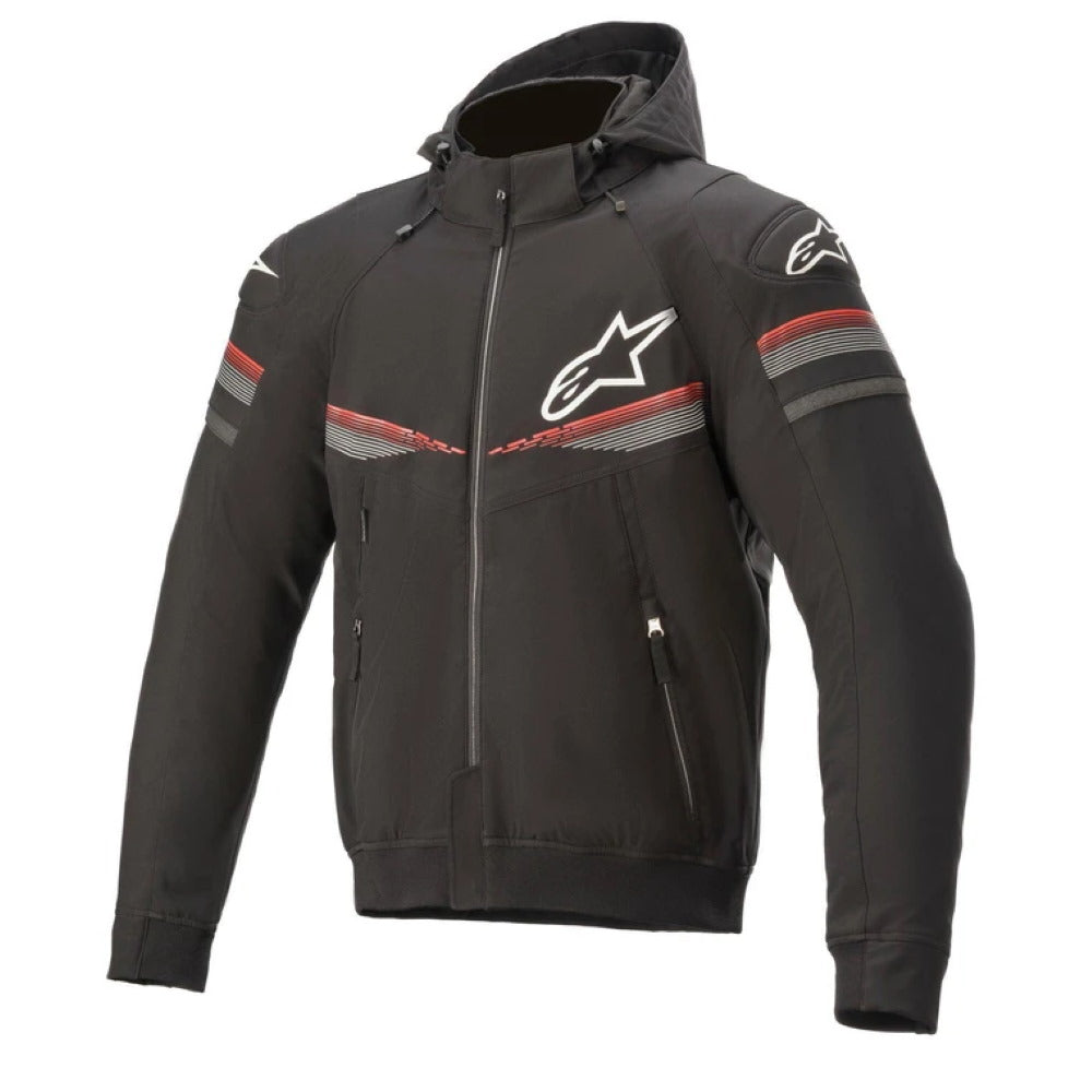 Alpinestars Sektor V2 Tech Hoodie Black Bright Red