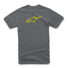 Alpinestars Ageless Classic T-Shirt Charcoal Hi Vis Yellow