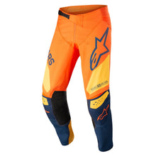 Alpinestars Youth Racer Factory Pants Orange Dark Blue Warm Yellow