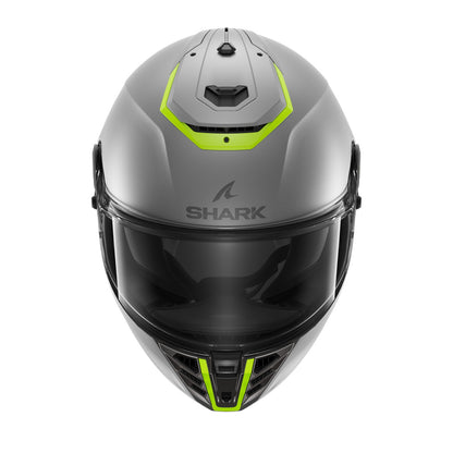 Shark Spartan RS Blank Matt Grey Green Full Face Helmet
