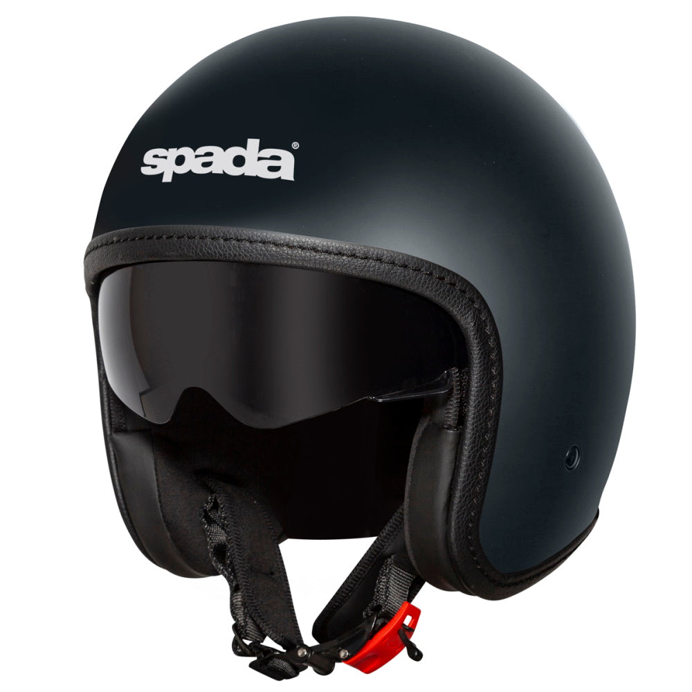 Spada Ace Solid Matt Black Open Face Helmet