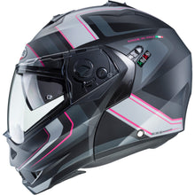 Caberg Duke II Tour Matt Black Pink Anthracite Silver Flip Front Helmet