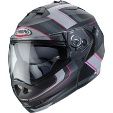 Caberg Duke II Tour Matt Black Pink Anthracite Silver Flip Front Helmet