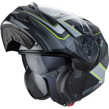 Caberg Duke II Tour Matt Black Yellow Flo Anthracite Silver Flip Front Helmet