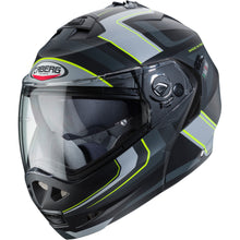 Caberg Duke II Tour Matt Black Yellow Flo Anthracite Silver Flip Front Helmet