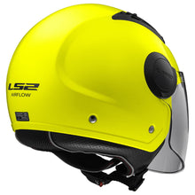 LS2 OF562 Airflow Hi-Vis Yellow Long Open Face Helmet