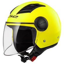 LS2 OF562 Airflow Hi-Vis Yellow Long Open Face Helmet