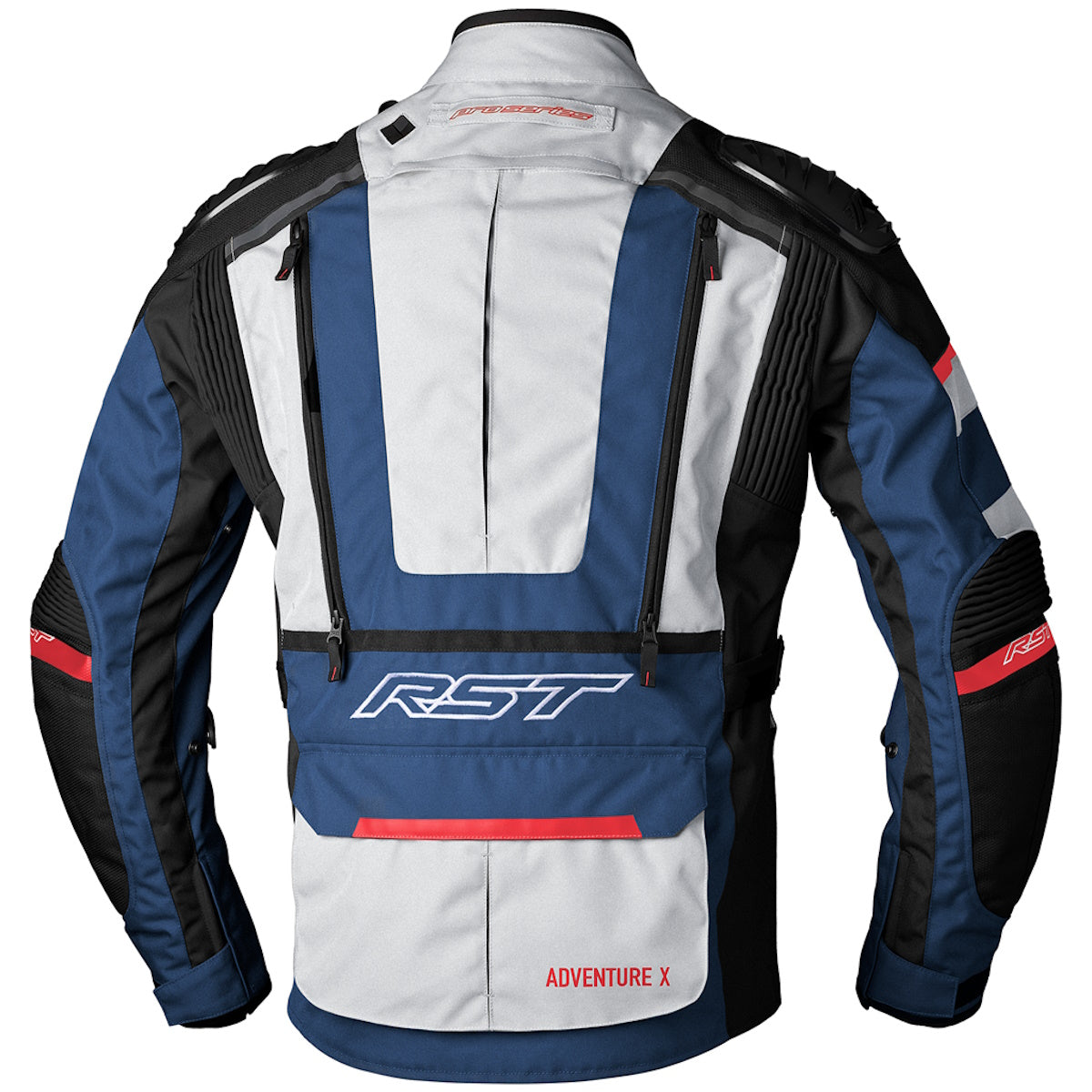RST Pro Series Adventure-X Ladies Jacket Silver Blue Red