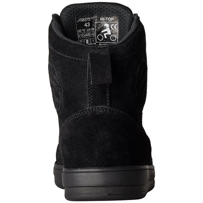 RST HiTop Moto Sneaker CE Boot Black Suede