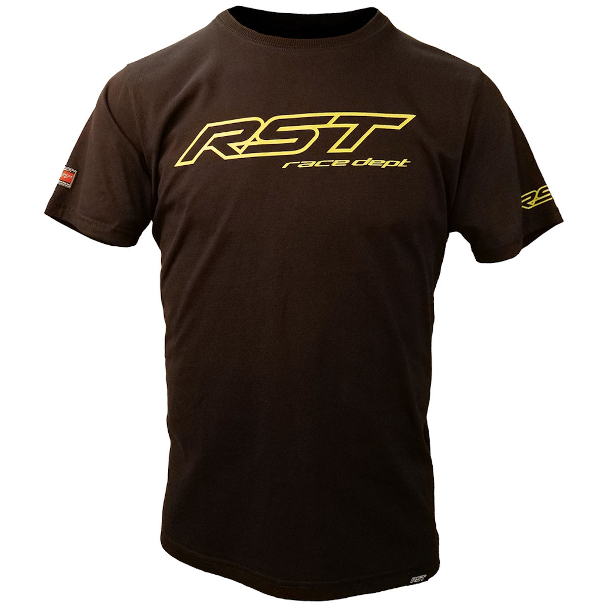 RST Race Dept Logo T-Shirt Black Fluorescent Yellow