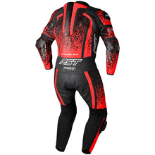 RST Pro Series Evo Airbag CE Leather Suit Flo Red Black Fluorescent Red