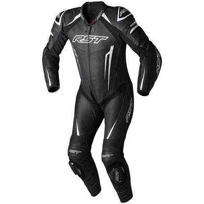 RST Tractech Evo 5 CE Leather Suit Black White Black