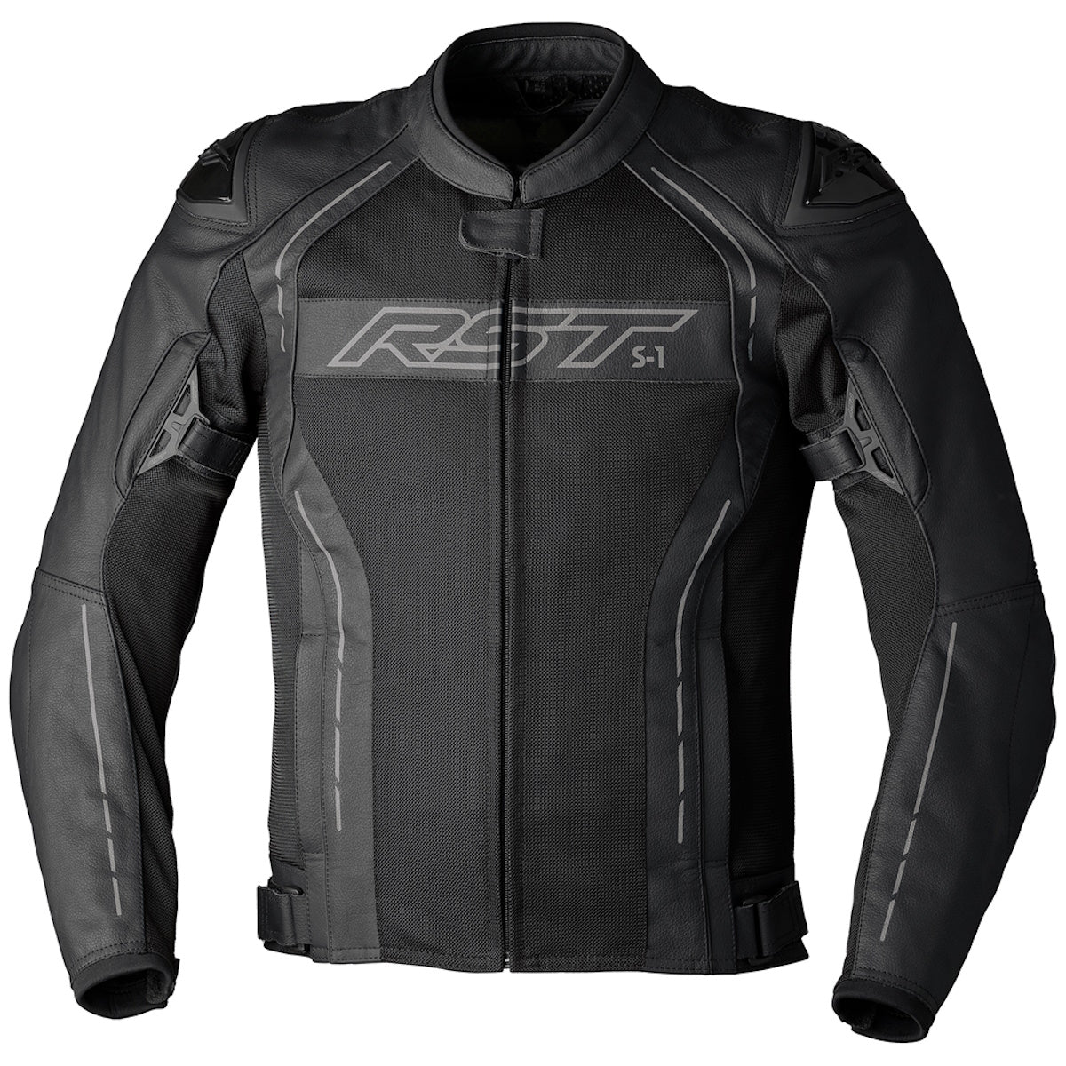 RST S1 Mesh CE Leather Jacket Black Black