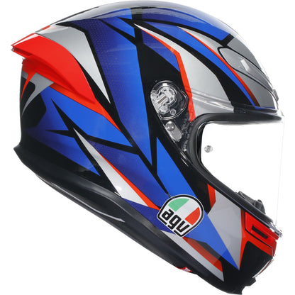 AGV K6-S Slashcut Black Blue Red Full Face Helmet
